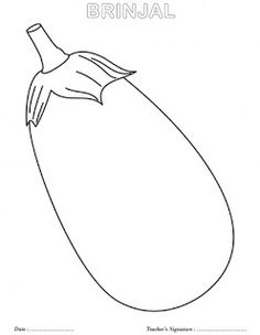 236x304 Eggplant Clipart Coloring Page
