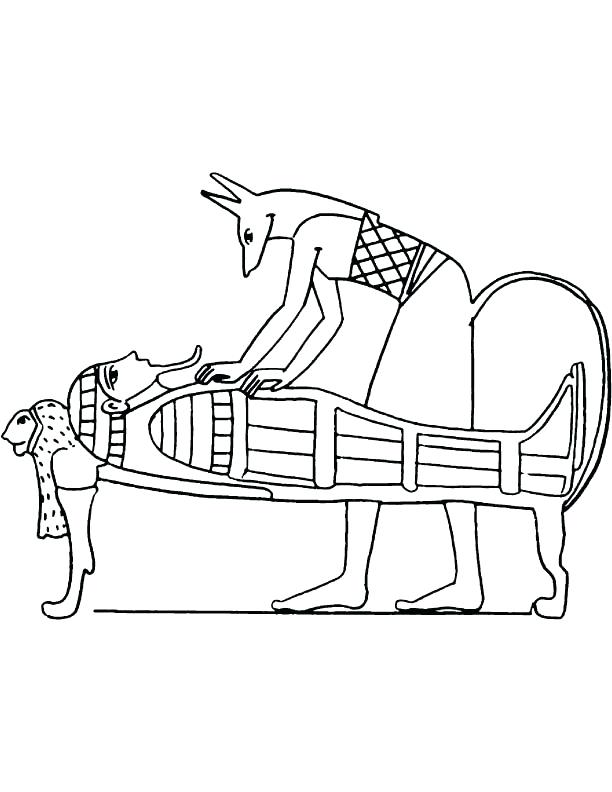 612x792 Egyptian Mummy Coloring Pages Pictures To Print Ancient Egypt