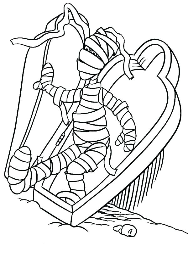 600x836 Egyptian Mummy Coloring Pages S Sheets Egypt Chantoyaser.win