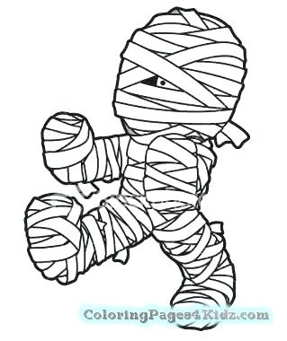 319x380 Mummy Coloring Pages Really Scary Mummy Free Coloring Page Ancient