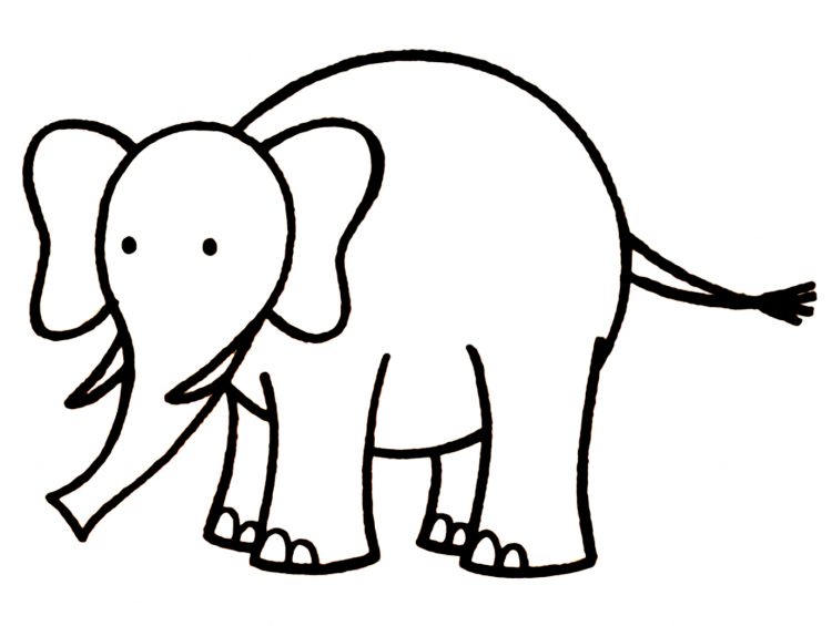 Drawing Of Elephants With Trunk Up at GetDrawings | Free download