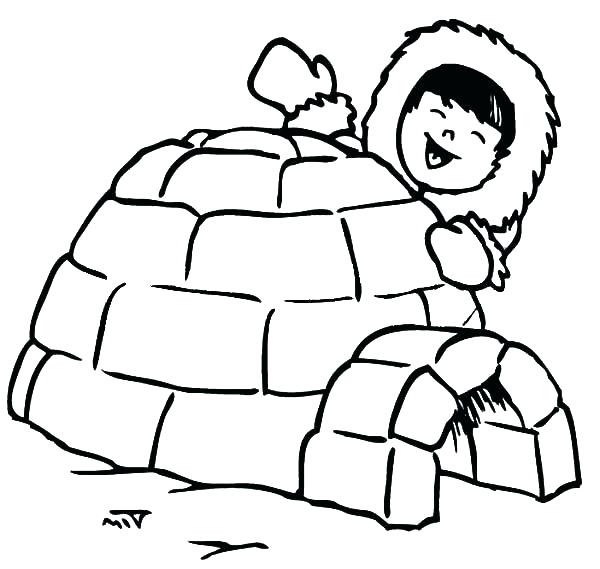 600x569 Excellent Eskimo Coloring Page Inuit Pages Fre