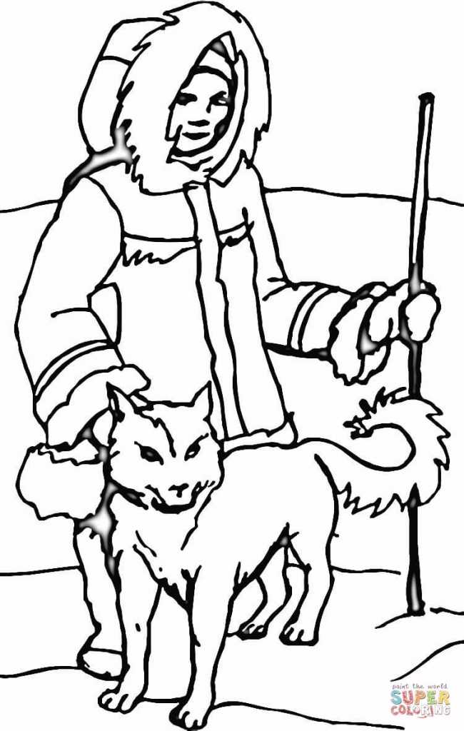 650x1024 Inuit Coloring Pages  2393911