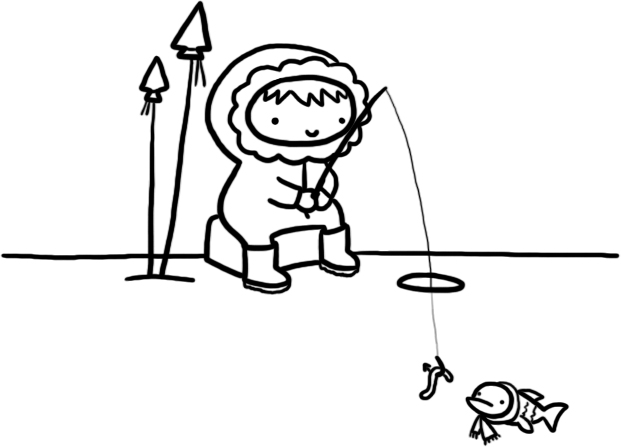 621x447 Kat Doodles E Is For Eskimo!