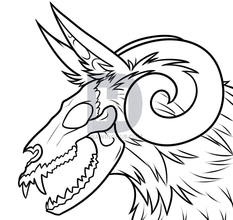 762x720 Demon Dog Drawing Lesson, Step By Step, Drawing Guide, By