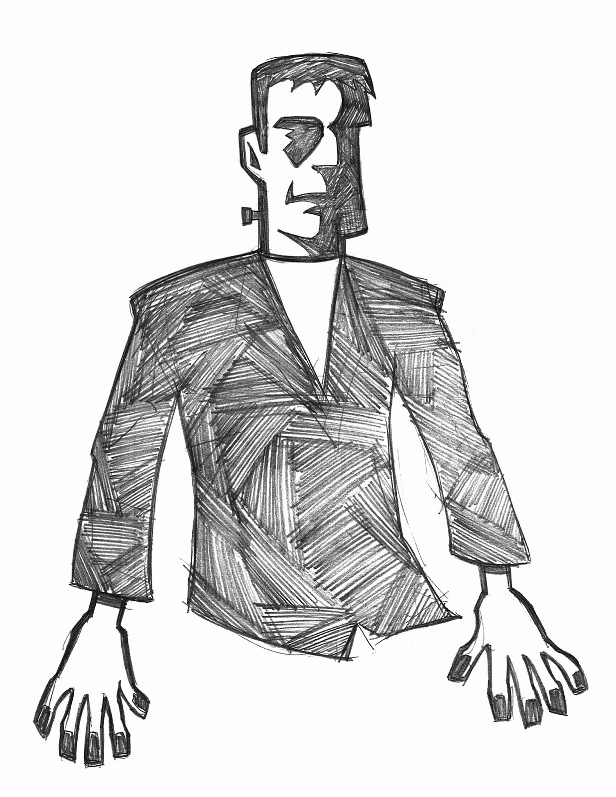 1237x1600 Pixenmouse Sketch Journal 12 Monster Mash