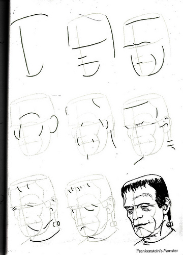 360x500 Blog Of Frankenstein! How To Draw The Frankenstein Monster