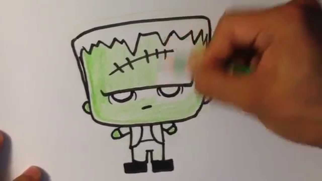1280x720 Halloween Drawings Cute Frankenstein Frankenstein's Monster