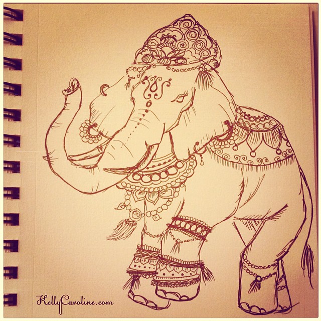 640x640 Indian Elephant Drawing In My Sketchbook For Today Inspired By