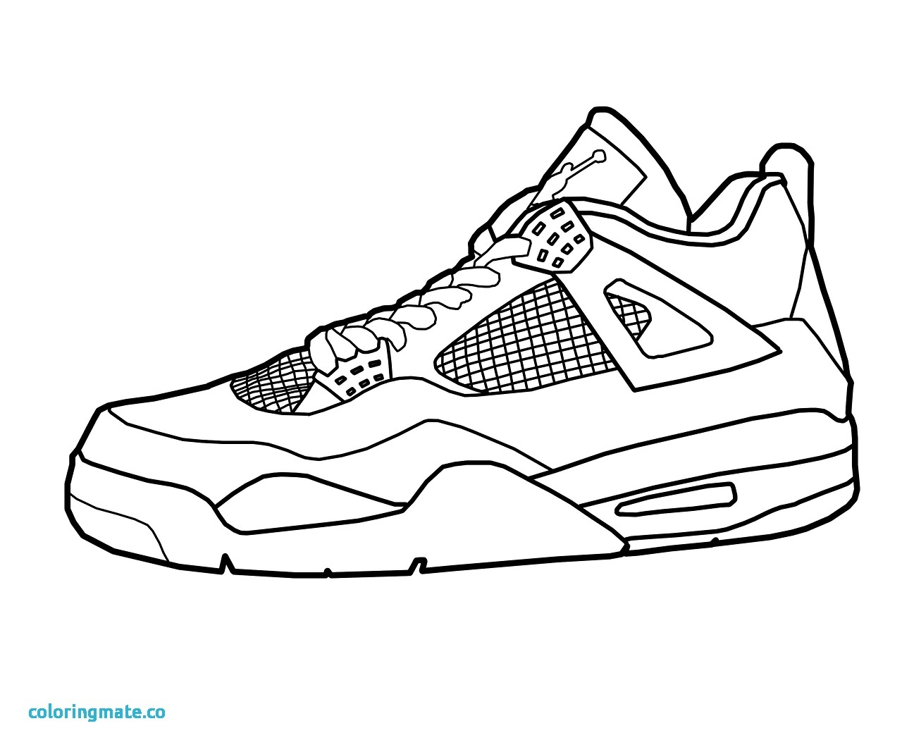 Jordan Retro 12 Coloring Sheet Coloring Pages