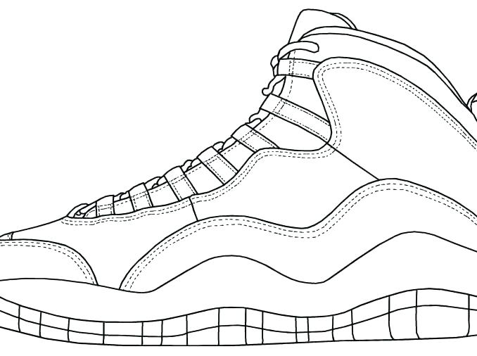 678x506 8 Shoes Color Pages 8 Shoes Color Pages Air Jordan 12 Coloring