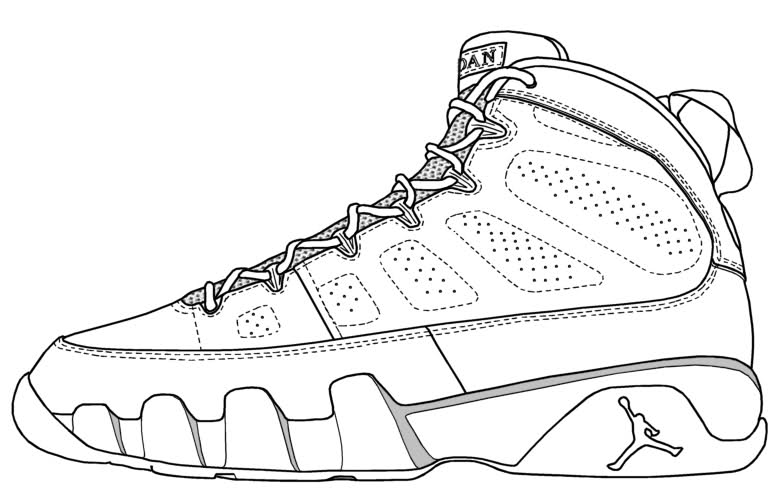 783x489 Drawn Sneakers Jordan Shoe