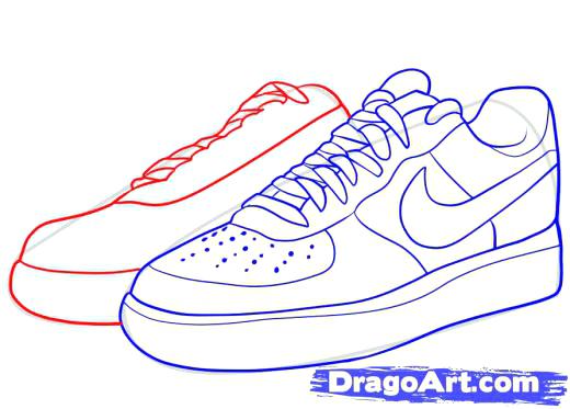 520x373 How Draw Shoes Step By Step With How Do You Draw Shoes How
