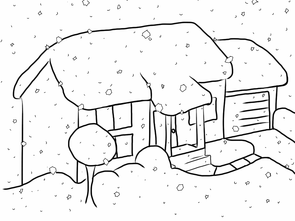 Drawing Of Snow