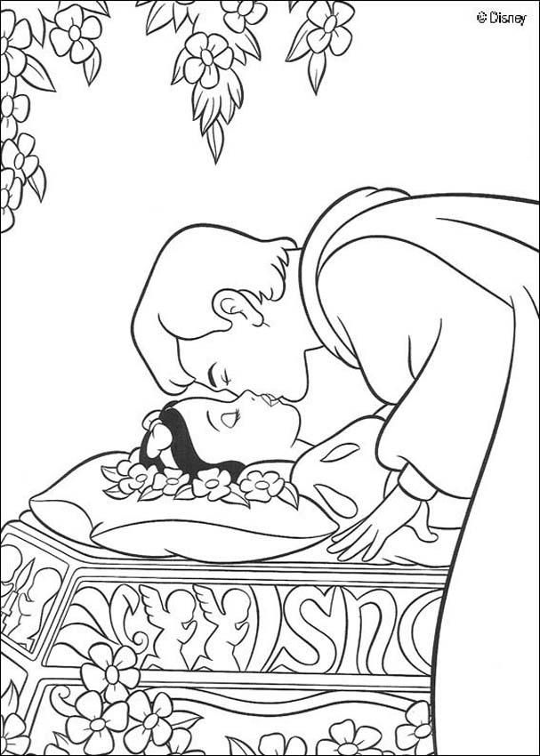 607x850 Coloring Page About Snow White Disney Movie. Nice Drawing