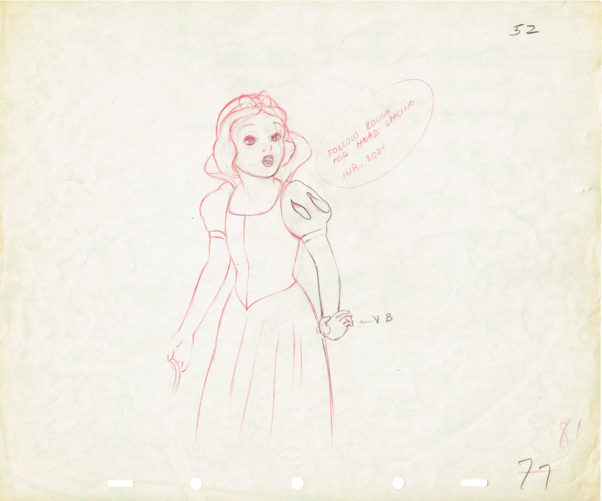 2000x1665 Original Drawing Of Snow White Walt Disney