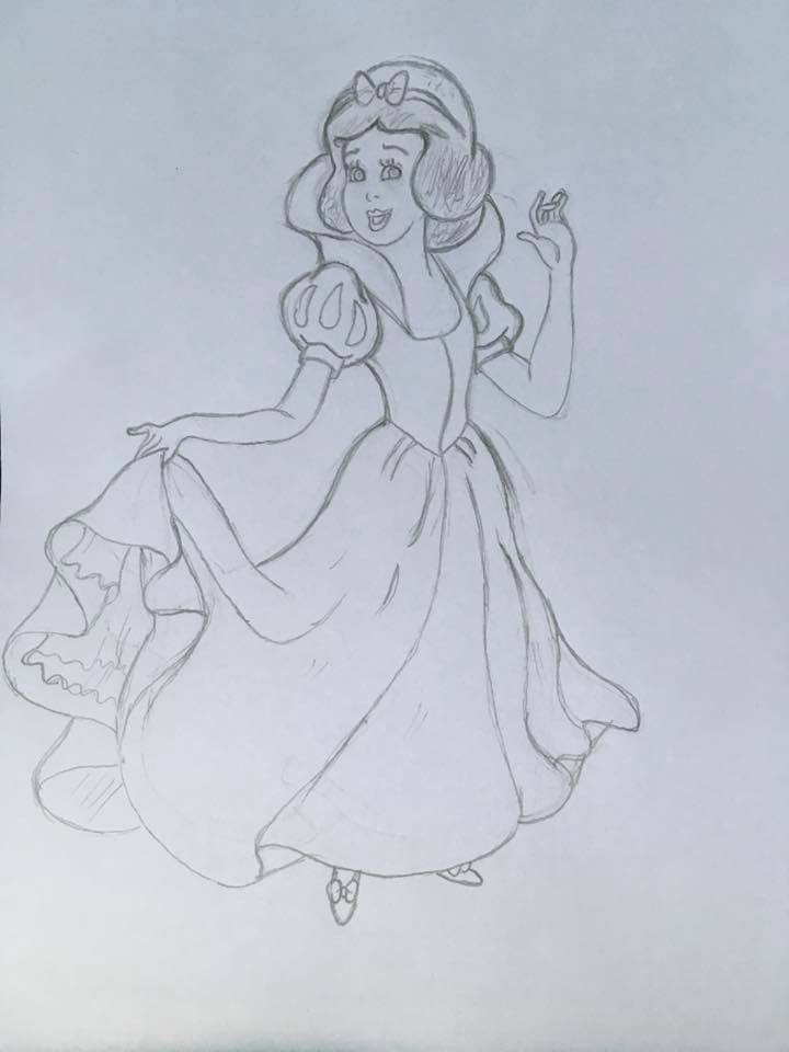 720x960 Pencil Sketch 3 Snow White By Cart00nman95
