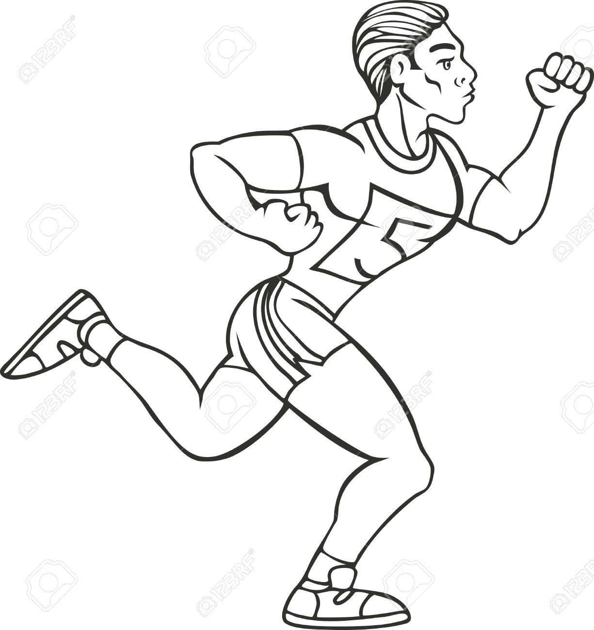 1225x1300 Drawing Person Running Cartoon Drawing Of Man Running In