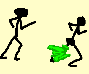 300x250 Person Running Away From Someone Else Farting.