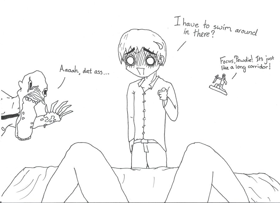 900x654 Collection Of Easy Drawing Of Someone Swimming High Quality