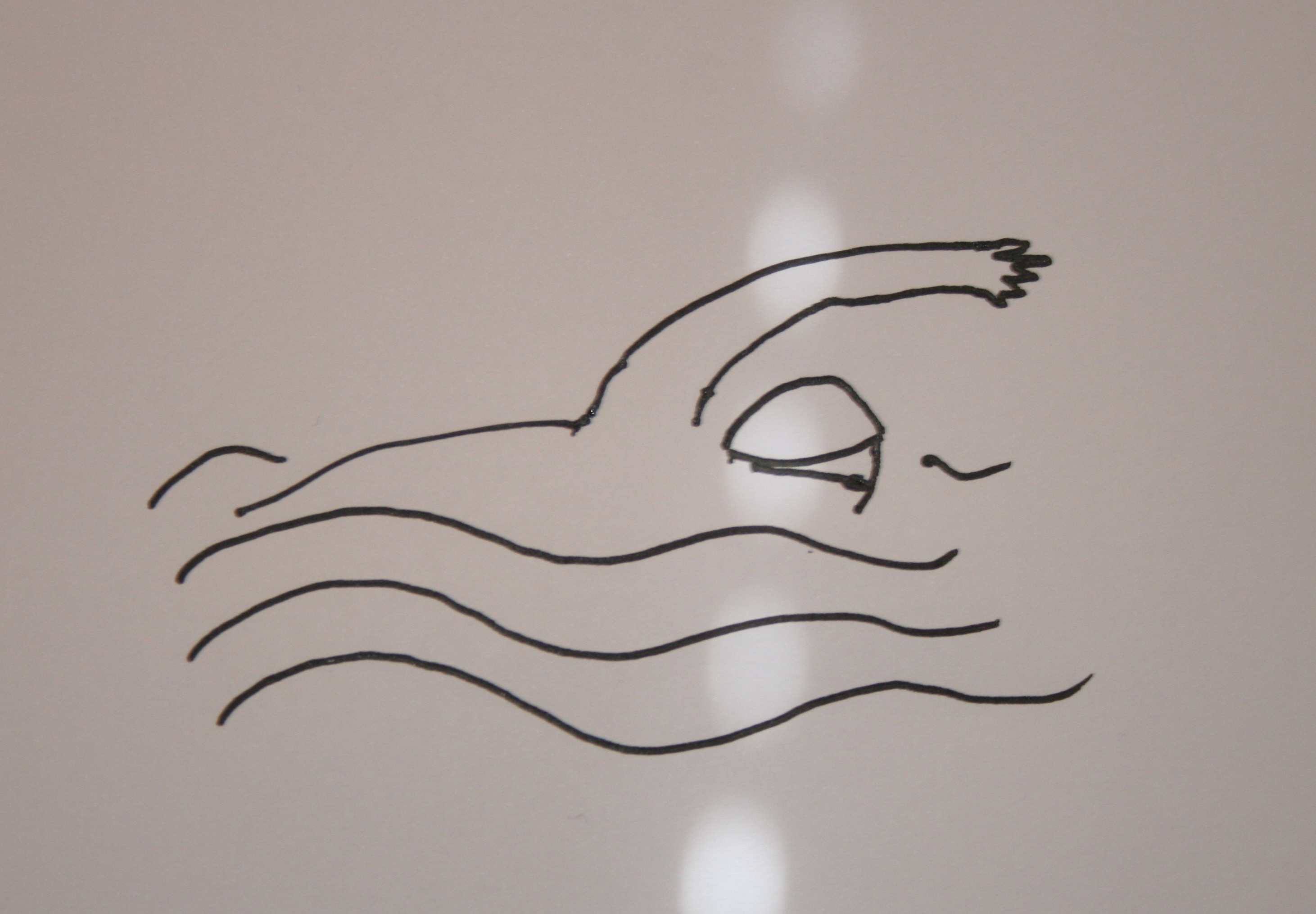 2923x2030 Collection Of Easy Drawing Of Someone Swimming High Quality