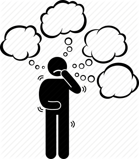 446x512 Person Thinking Cartoon