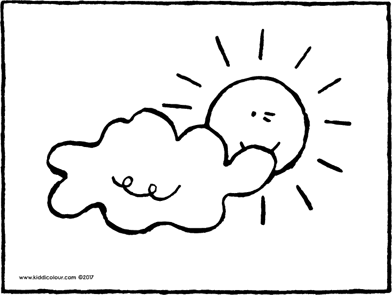 Drawing Of Sun And Clouds at GetDrawings | Free download