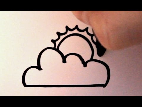 480x360 How To Draw A Cartoon Sun And Clouds