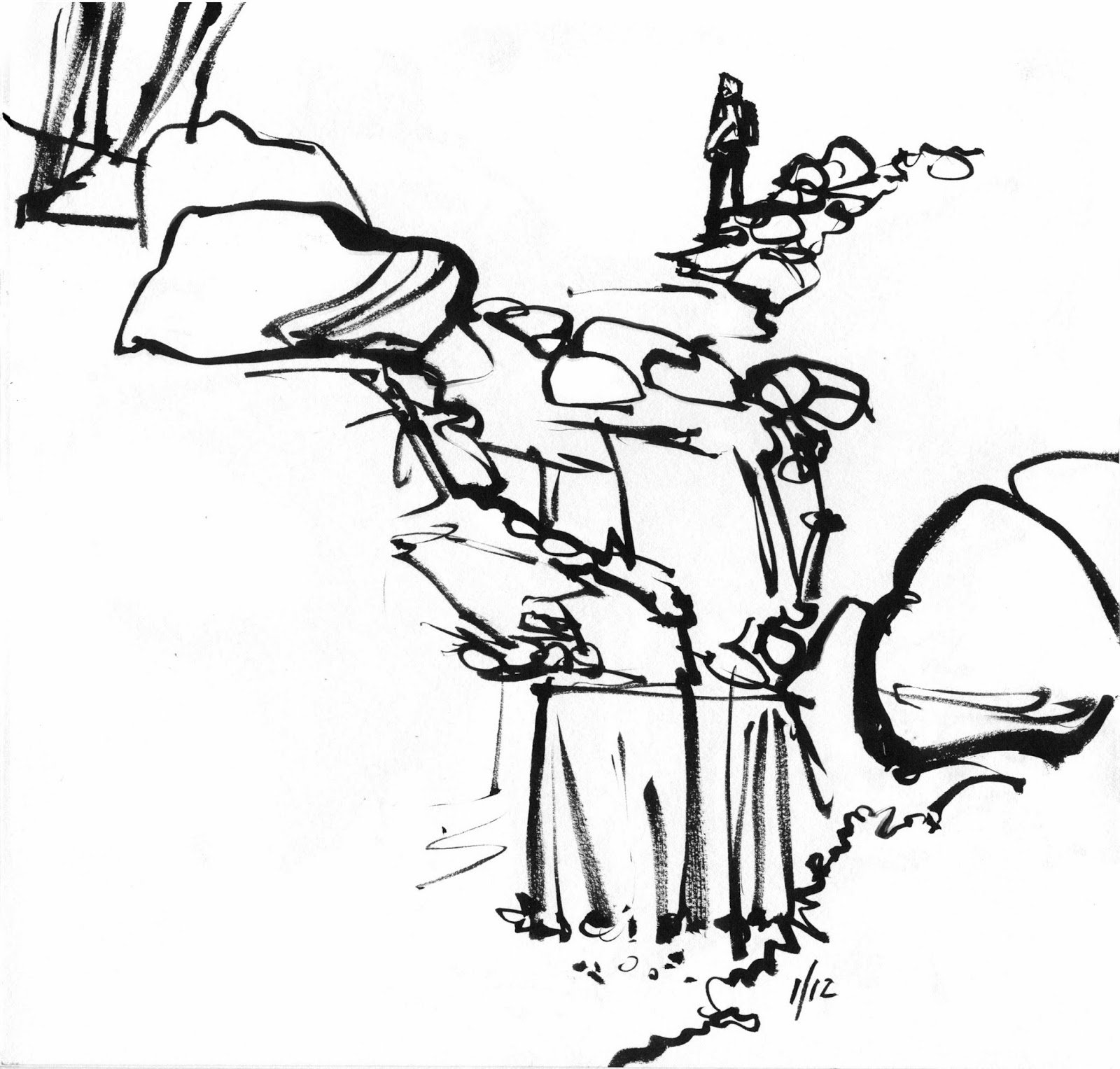 1600x1527 Drawing In An Urban Garden Urban Sketchers