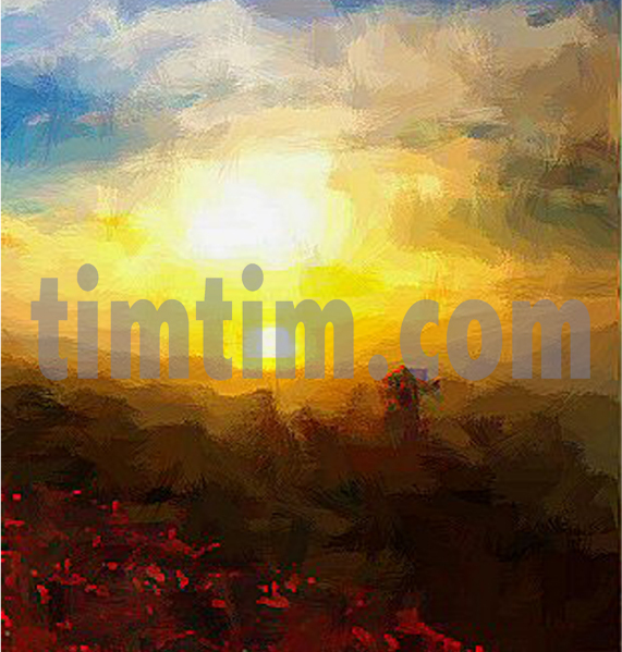 571x599 Free Drawing Of Old Masters Sunset From The Category Backgrounds