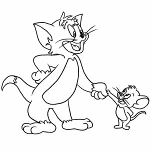 302x302 Draw Tom Amp Jerry Shaking Hands Draw It Eazy
