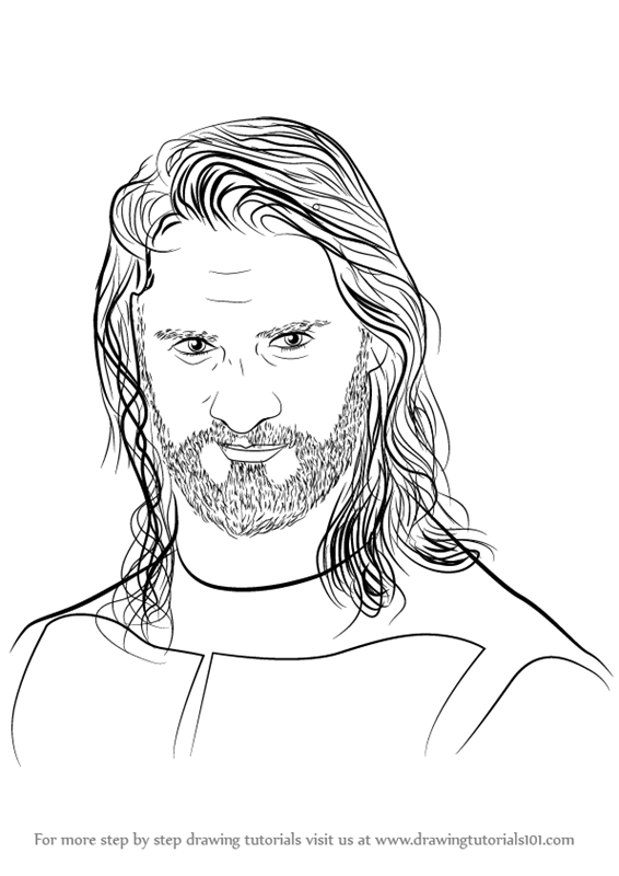566x800 Learn How To Draw Seth Rollins (Wrestlers) Step By Step Drawing