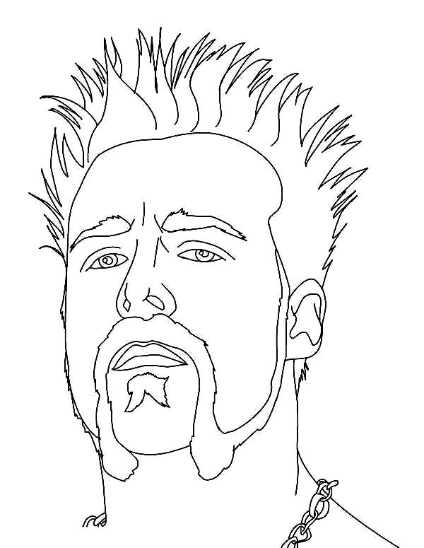 600x775 Wwe Coloring Pages Bestofcoloringcom Wwe Wrestling Contender John