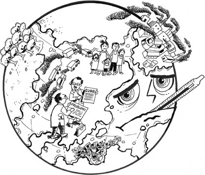 416x355 Collection Of Global Warming Drawing Sketch High Quality