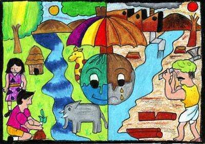 Drawing On Global Warming For Children at GetDrawings | Free download