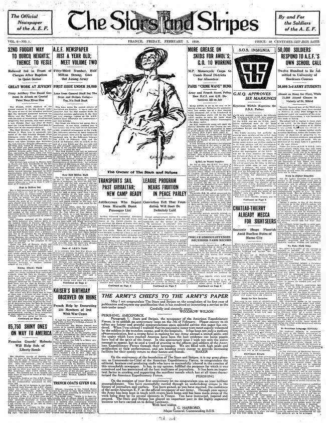 650x844 The Stars And Stripes (Paris, France), February 7, 1919 Library