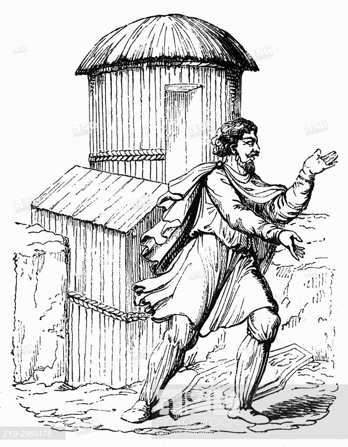 700x899 A Gaulish Hut Constructed With Poles And Wattles With It'S