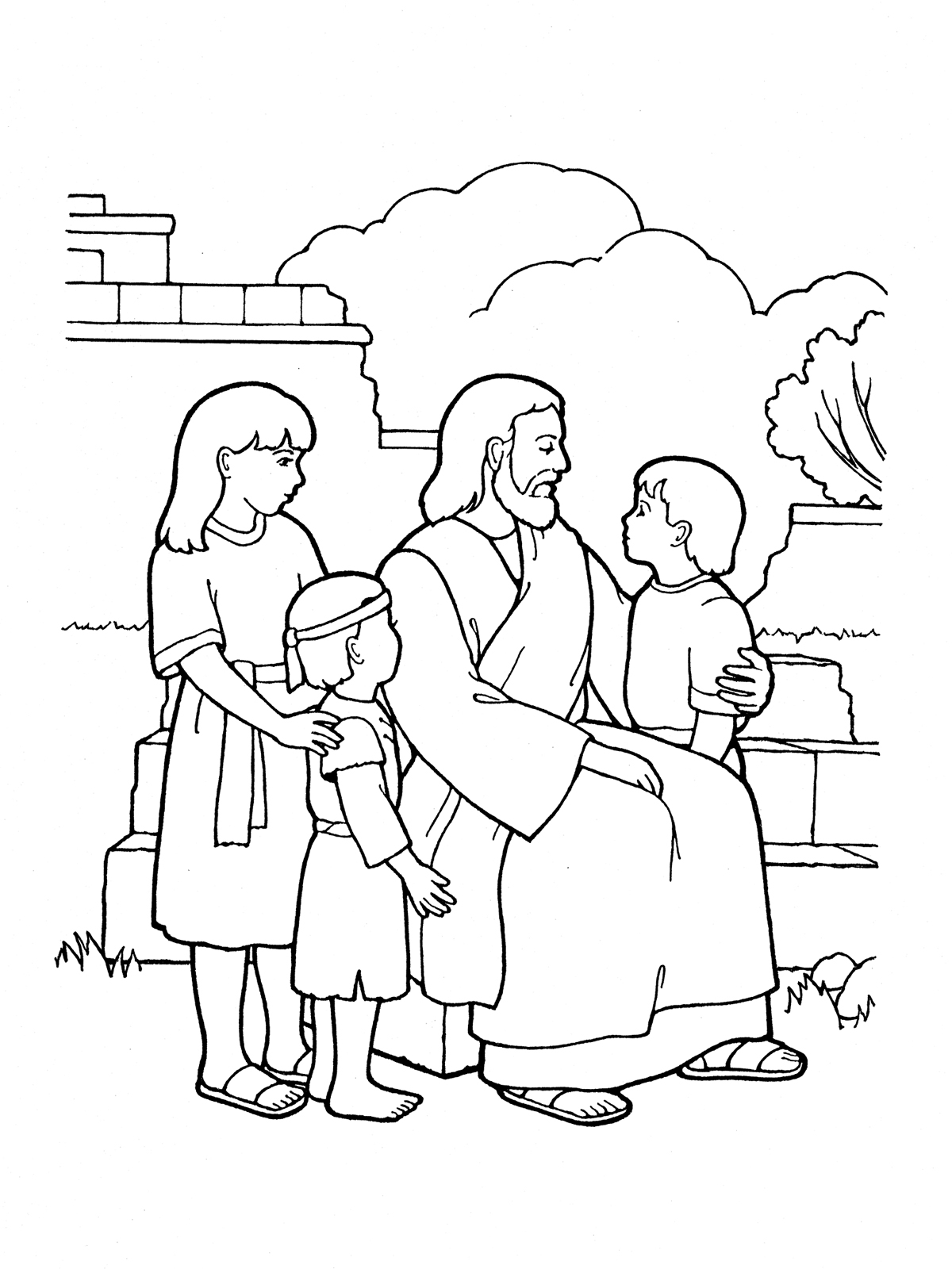 1200x1600 Pictures Jesus Christ Drawings For Kids,
