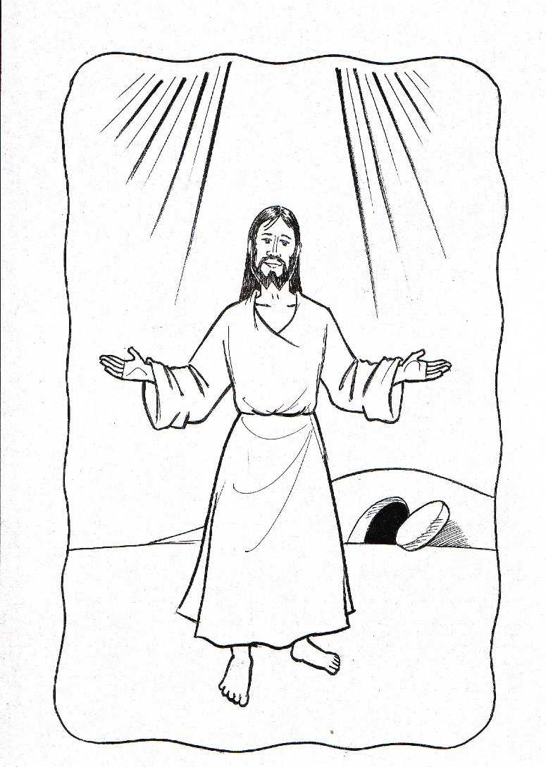 775x1089 28 Collection Of Resurrection Jesus Drawing Gallery Free