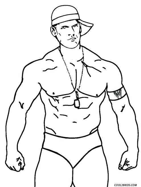 495x656 Beautiful Wwe Coloring Pages John Cena For Page Professional