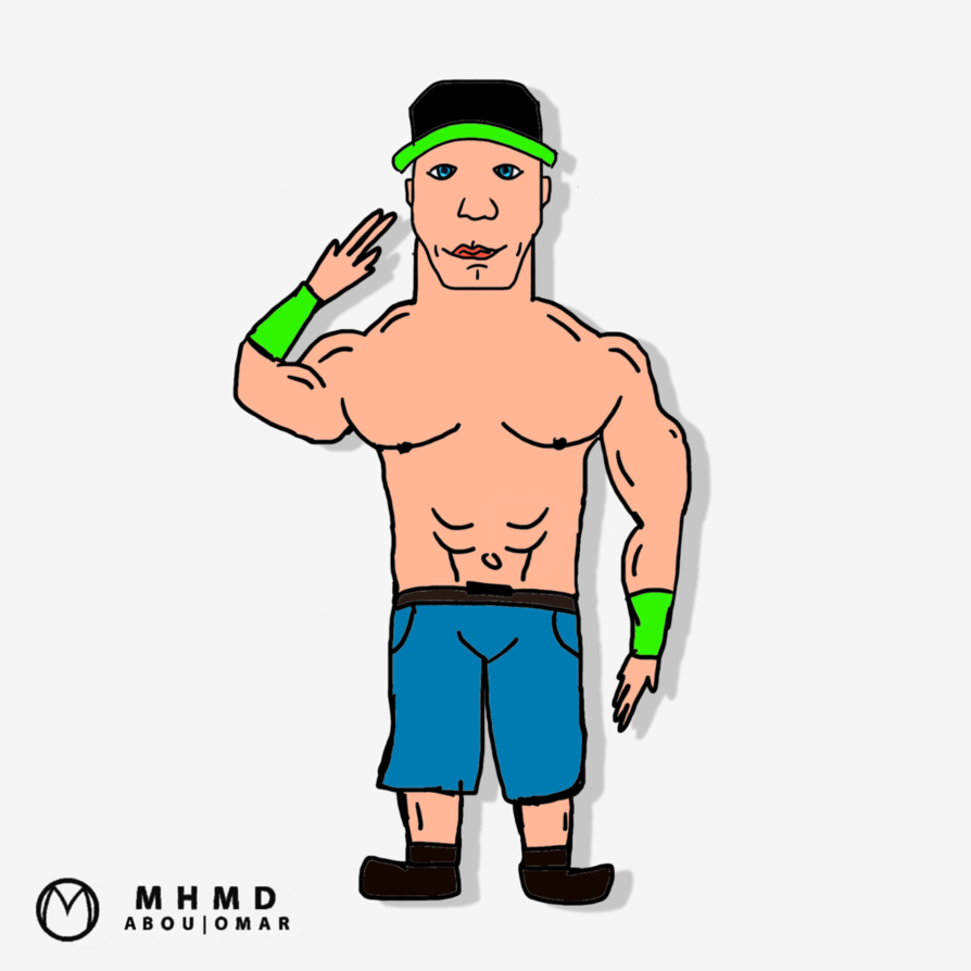 894x894 Draw John Cena In Cartoon John Cena