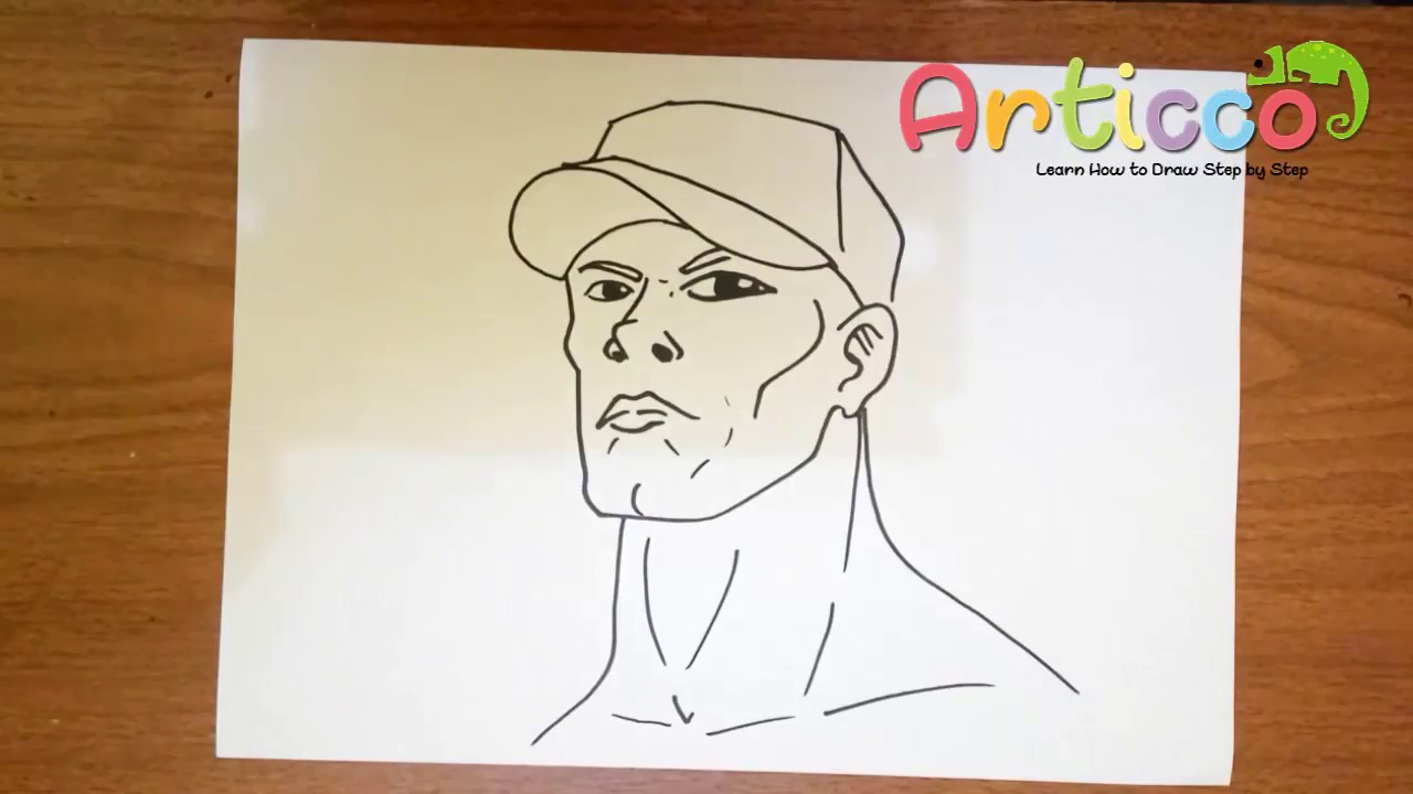 1280x720 How To Draw John Cena Step By Step