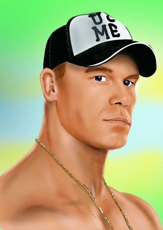 566x800 Learn How To Draw John Cena (Wrestlers) Step By Step Drawing