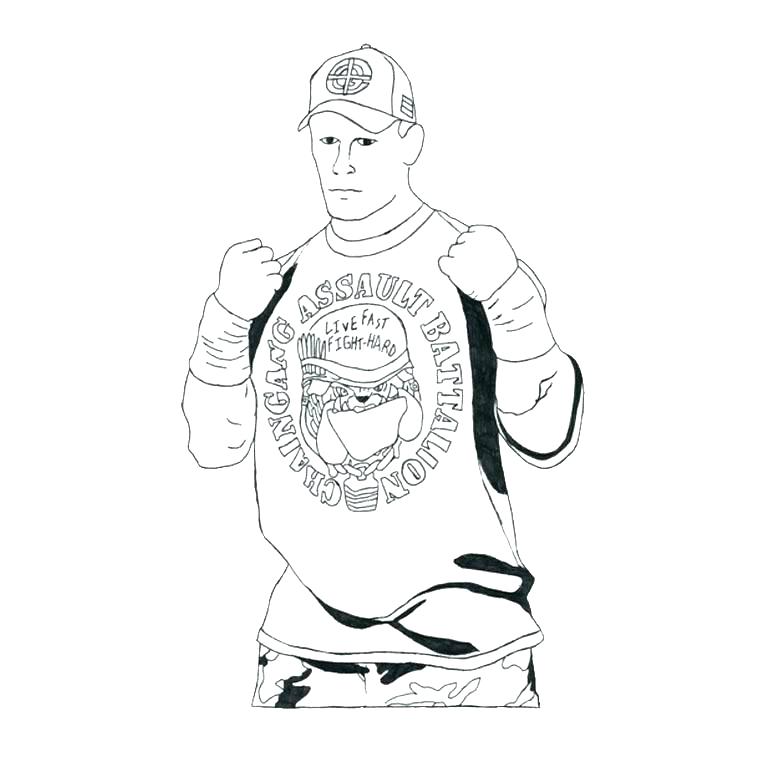 760x760 John Cena Coloring Pages Free Printable John Coloring Pages Kids