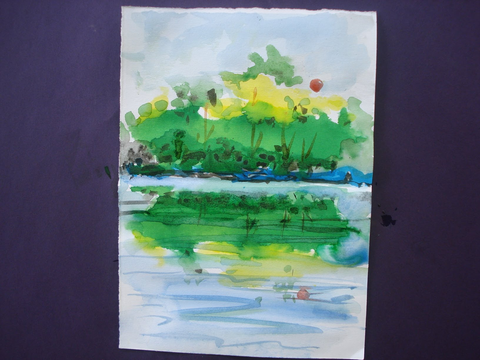 1632x1224 Nature Drawing With Colour How To Draw Nature Painting With Water