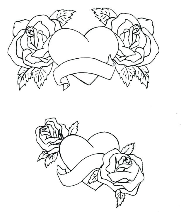 618x723 Gallery Printable Roses And Hearts,