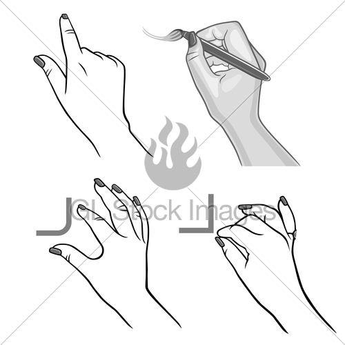 500x500 Hands Drawing Process Gl Stock Images