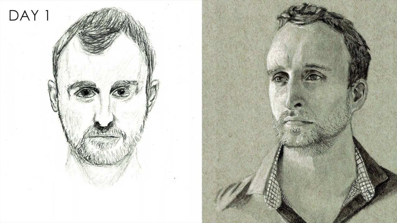 1280x720 Portrait Drawing Challenge One Month Of Progress
