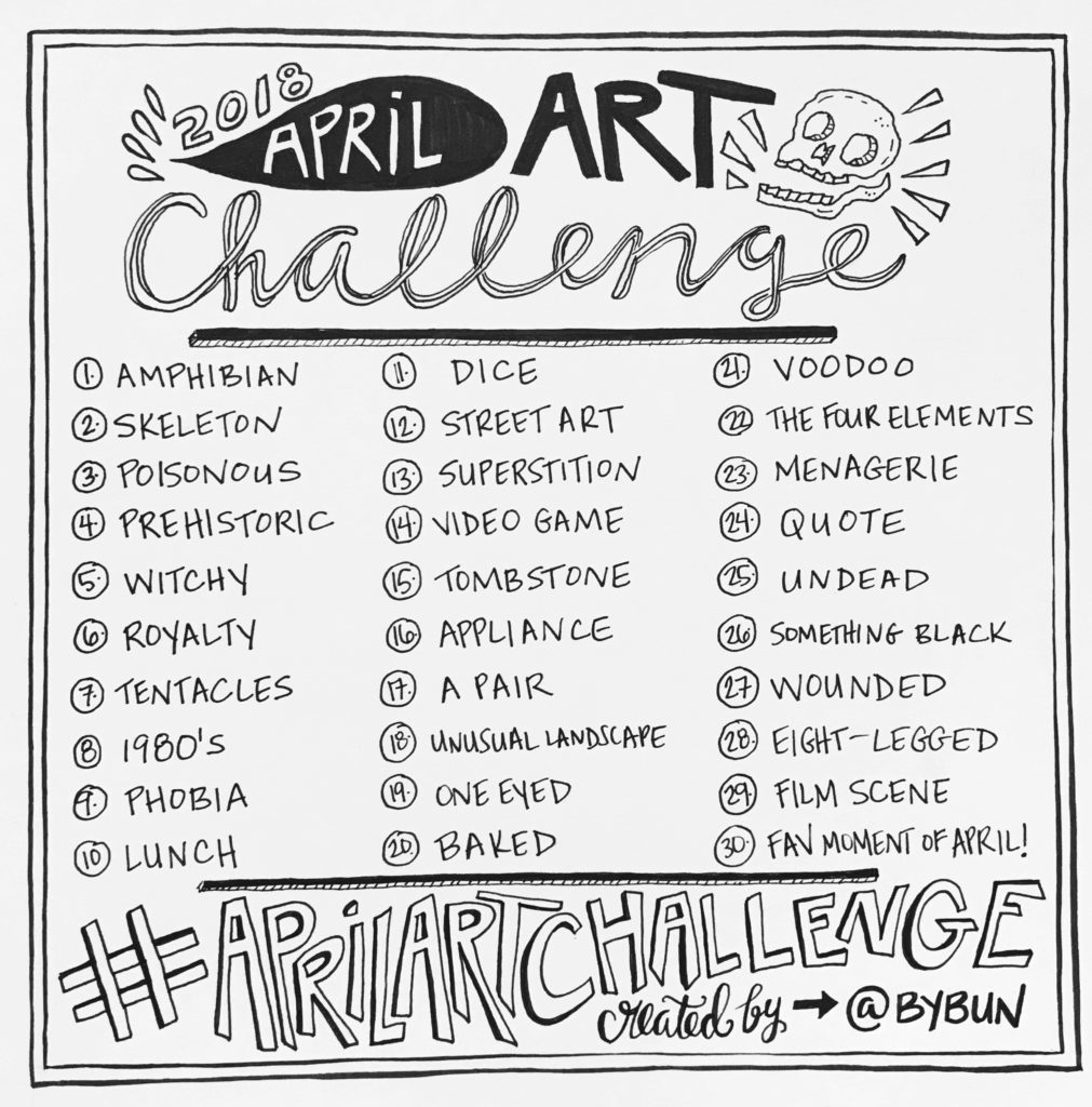 1011x1024 April Art Challenge 2018! By Bun