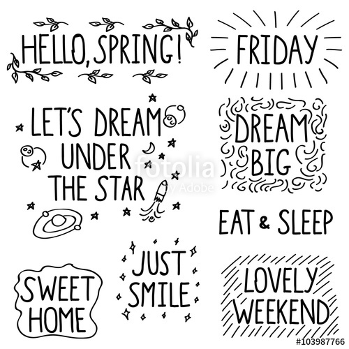 500x500 Big Bundle Of Hand Drawn Lettering Quotes For Inspirational